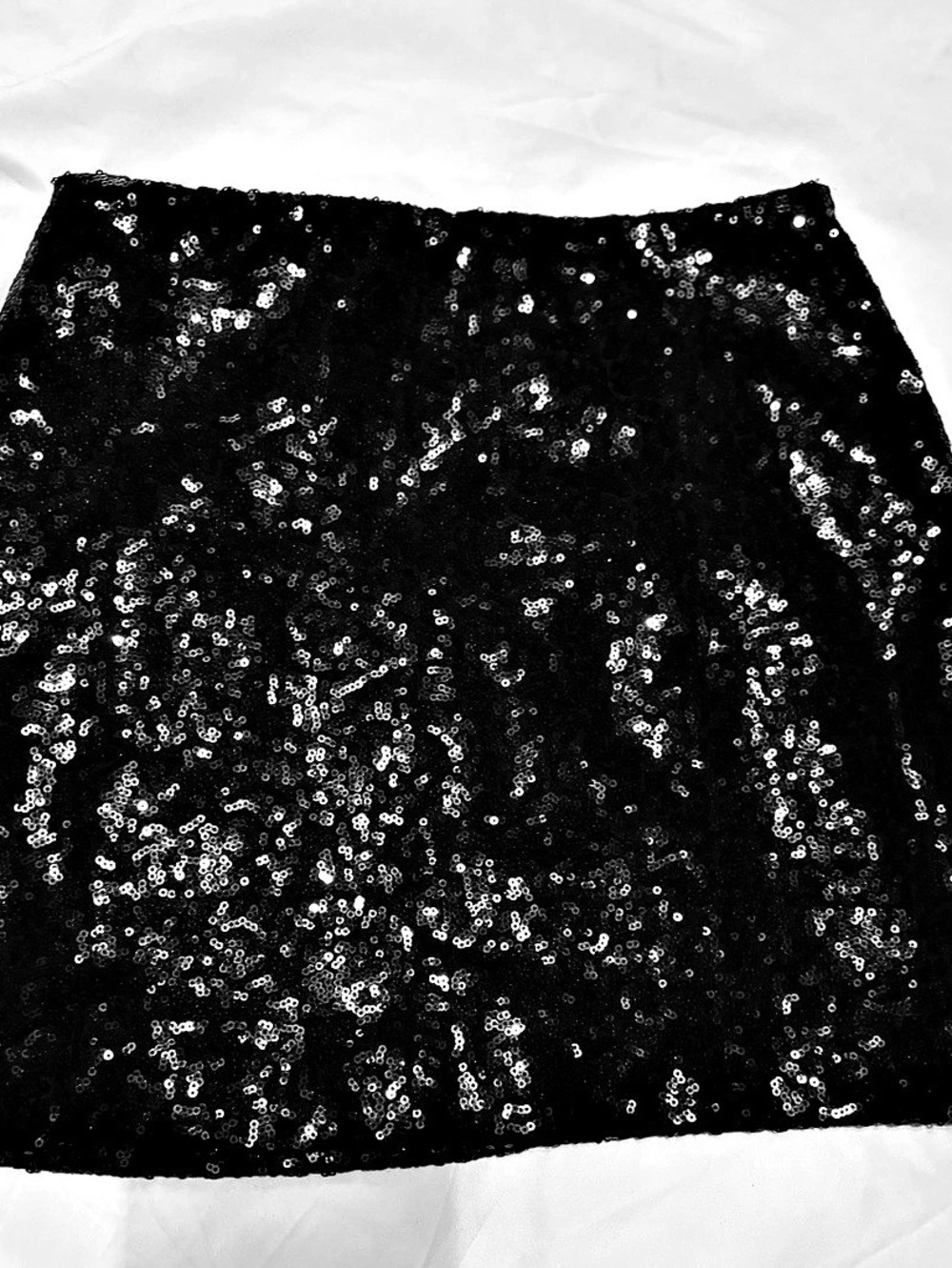 Tipsy Elves Black Sequin Skirt Mini in Black Size Small
